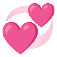 Gif animé coeurs qui tournent